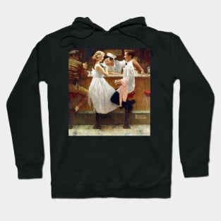 Norman Rockwell After The Prom 1957 Portrait Hoodie